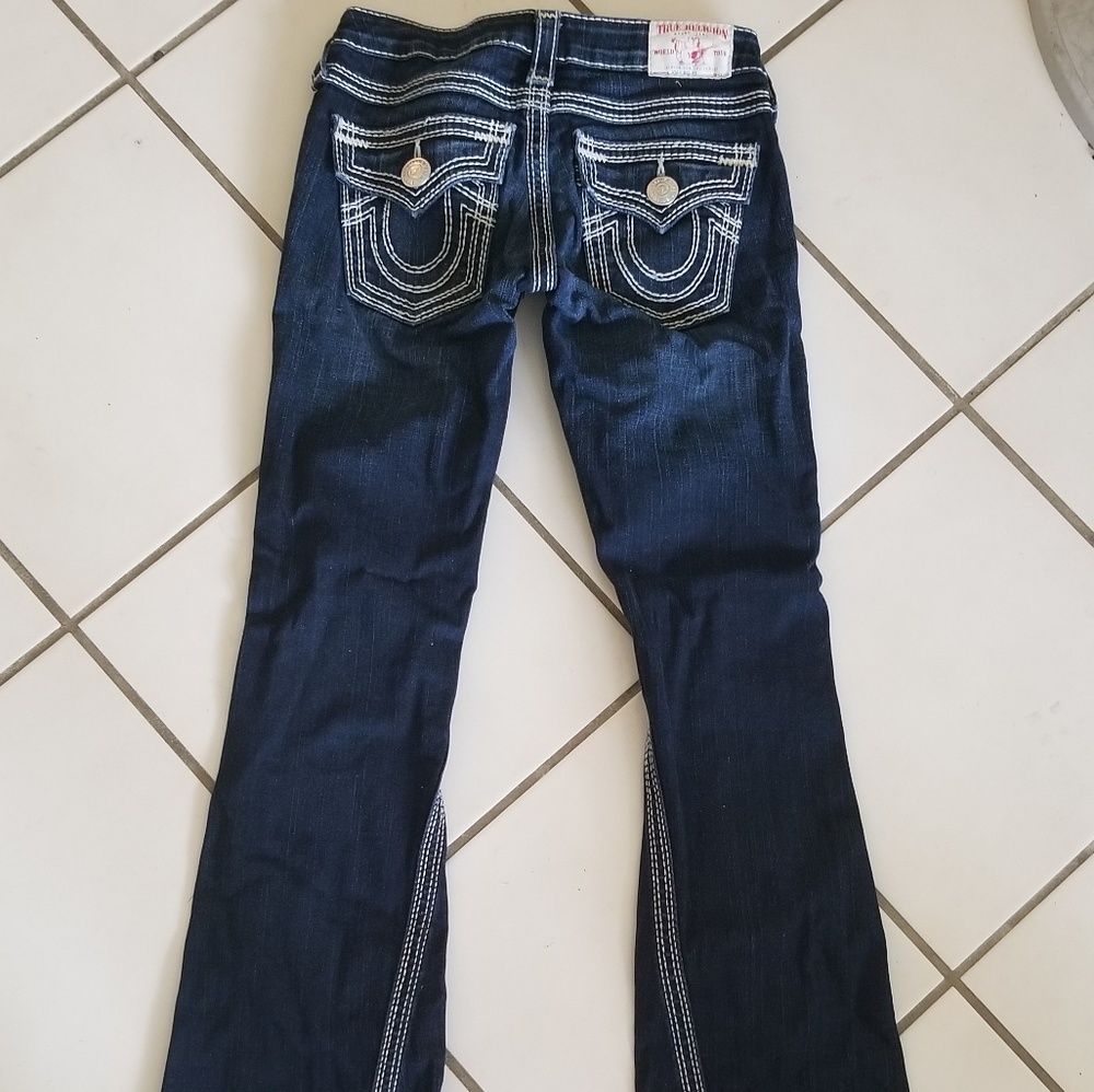 True Religion womens Dark wash Boot cut jeans